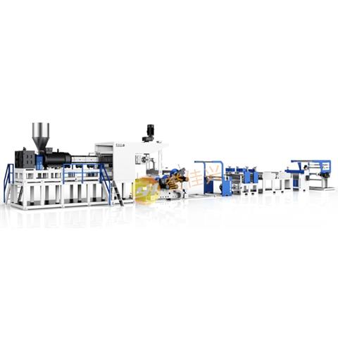 PET/PLA Exhaust Single Screw Sheet Extruder Unit